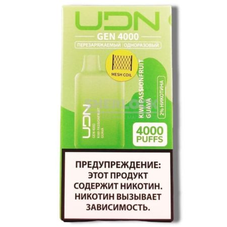 UDN GEN 4000 Kiwi Passionfruit Guava (Киви Маракуйя Гуава)