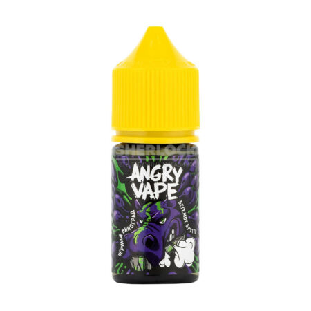 Жидкость Angry Vape Salt 30 мл 2% (20 мг/мл)  Бегемот Брутто (Черный Виноград)