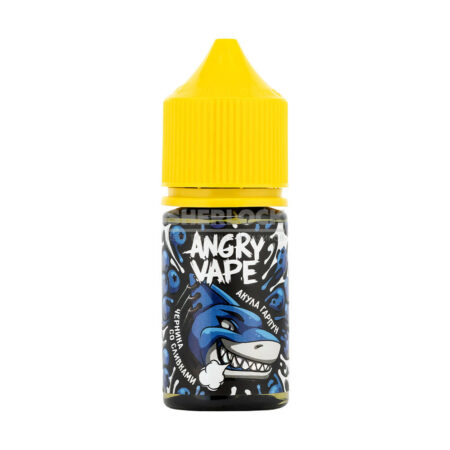 Жидкость Angry Vape Salt 30 мл 2% (20 мг/мл) Акула Гарпун (Черника со сливками)