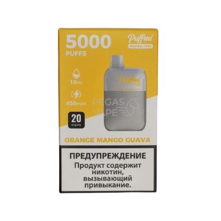 Электронная сигарета PUFFMI DX Mesh Box 5000 (Апельсин манго гуава)