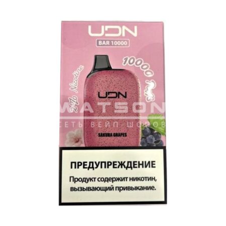 Электронная сигарета UDN BAR 10000 (Сакура Виноград)