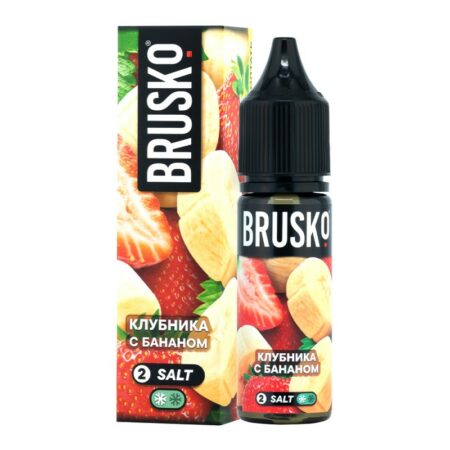 Жидкость Brusko Chubby Salt Strong (Клубника с бананом) 35 мл 2% (20 мг/мл)