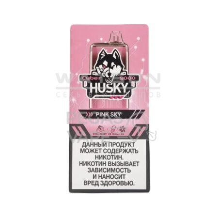 Электронная сигарета CYBERHUSKY 8000 PINK SKY 8000 NEW (Клубничное мороженое)