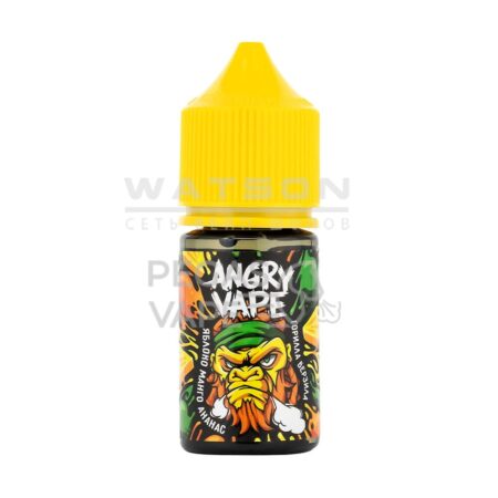 Жидкость Angry Vape Ultra Salt Горилла Верзила (Яблоко с манго и ананасом) 30 мл 2% (20 мг/мл) Strong