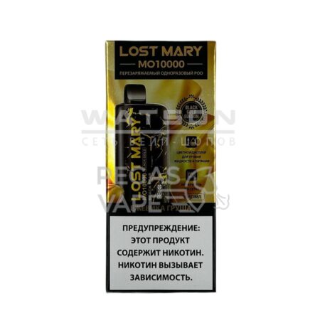 Электронная сигарета LOST MARY Golden Black MO 10000 (Ежевика груша)