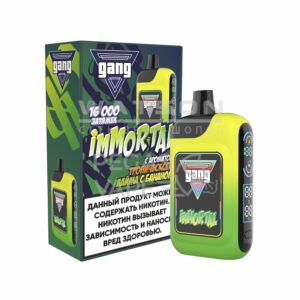 Электронная сигарета GANG IMMORTAL 16000 (Тропический Лайм с Бананом)