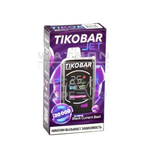 Электронная сигарета TIKOBAR JET 20000 Black currant bazi (Черная смородина базилик)