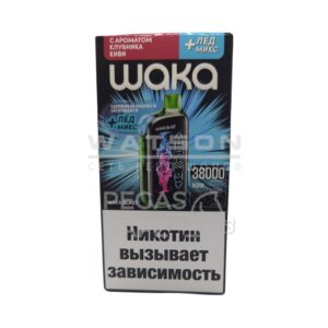 Электронная сигарета WAKA BLAST 38000 (Клубника Киви - Лёд микс)