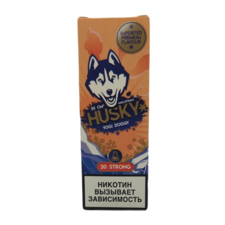 Жидкость Husky Malaysian Salt Strong Series YOGI DOGGY (Персиковый Йогурт, Клубника, Лед) 30 мл 2% (20 мг/мл) Strong