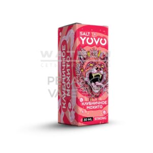 Жидкость YOVO Salt Strong (Клубничное мохито) 30 мл 2% (20 мг/мл) Strong