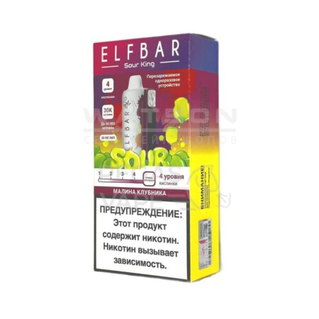 Электронная сигарета Elf Bar Sour King 30000 (Малина клубника)