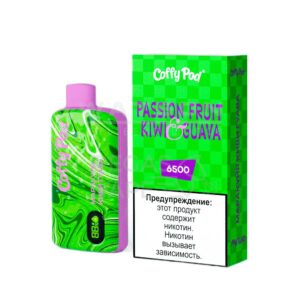 Электронная сигарета COFFY POD 6500 (Маракуйя гуава киви)