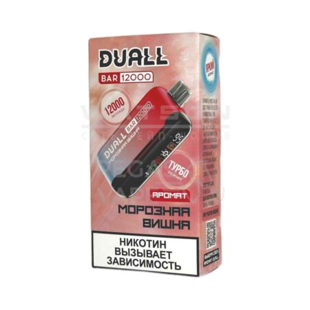 Электронная сигарета DUALL BAR 12000 (Морозная вишня)