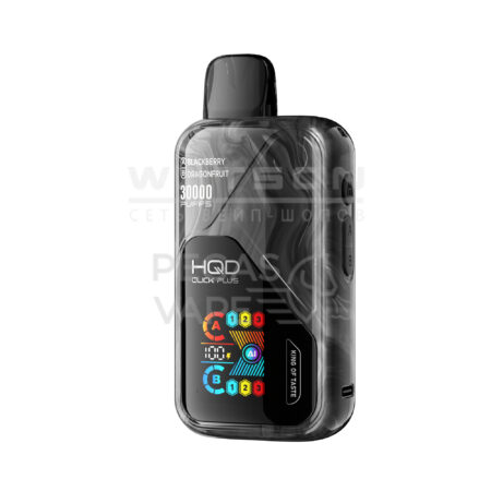 Электронная сигарета HQD CLICK PLUS (AI MOD) 30000 (Ежевика + В Питайя)