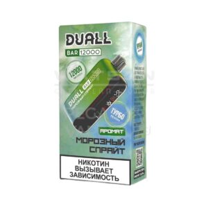 Электронная сигарета DUALL BAR 12000 (Морозный спрайт)