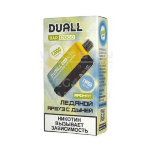 Электронная сигарета DUALL BAR 12000 (Ледяной арбуз с дыней)