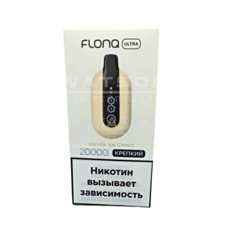 Электронная сигарета FLONQ ULTRA 20000 (Ванильное мороженое)