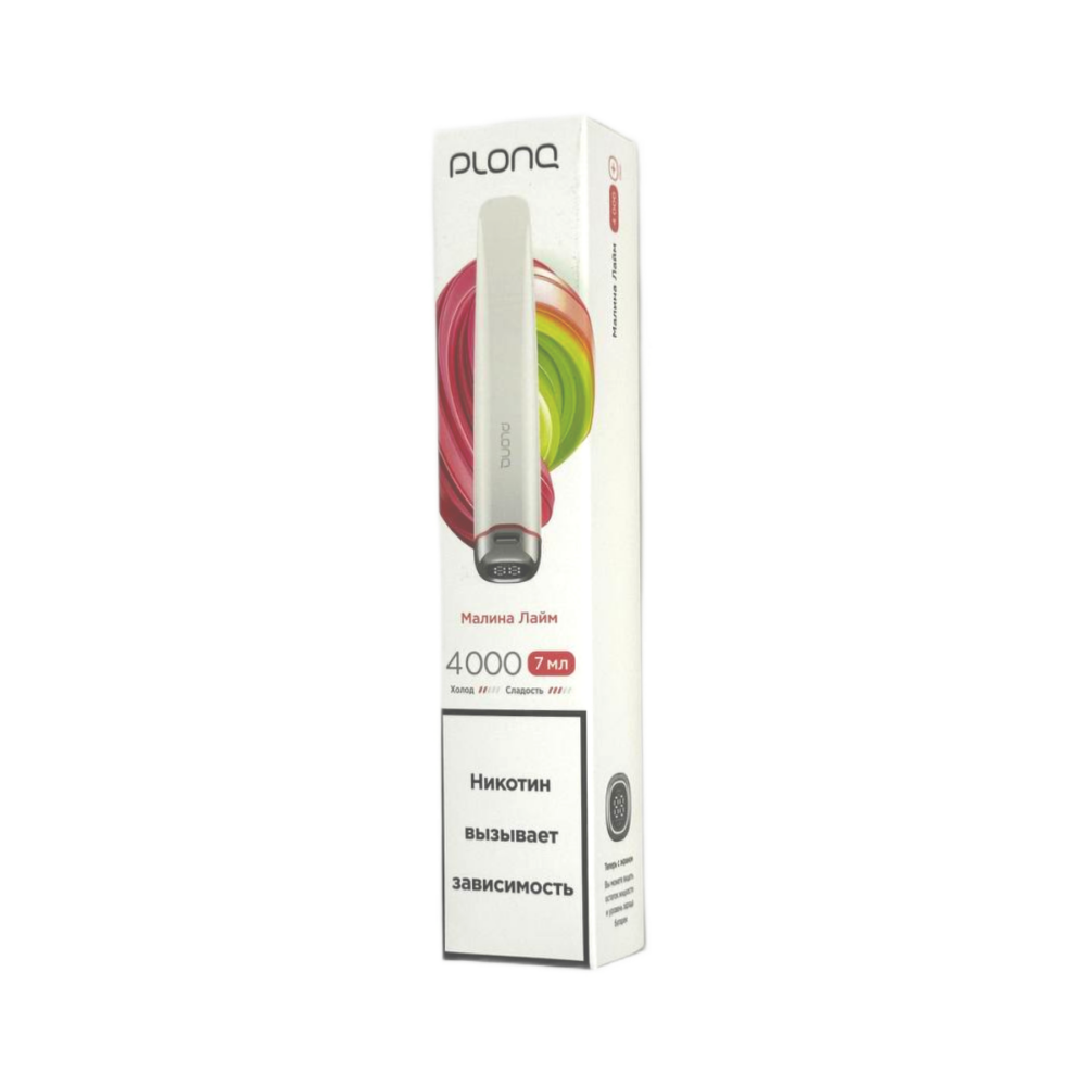 Электронная сигарета PLONQ PLUS PRO 4000 (Малина Лайм)