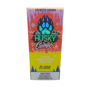 Электронная сигарета Husky Сибирь 15000 Strong Lemon peach passion fruit (Лимон, персик, маракуйя)