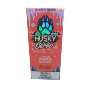 Электронная сигарета Husky Сибирь 15000 Strong Tangerine passion fruit (Мандарин, маракуйя)
