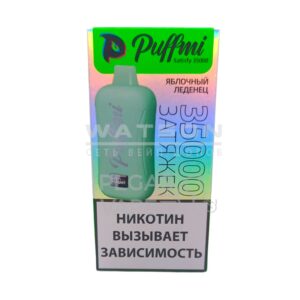 Электронная сигарета PuffMi Satisfy 35000 (Яблочный леденец)