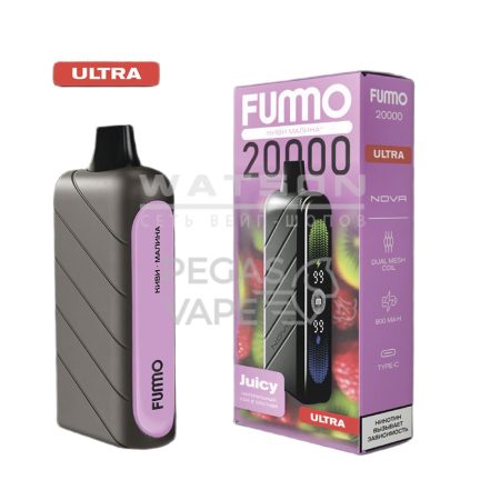 Электронная сигарета Fummo NOVA 20000 Ultra (Киви Малина)