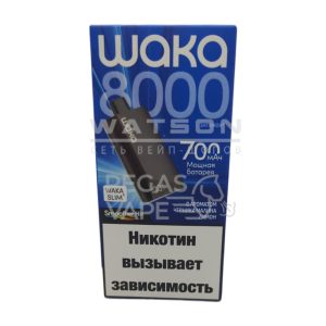 Электронная сигарета WAKA SLIM 8000 (Черника малина лимон)