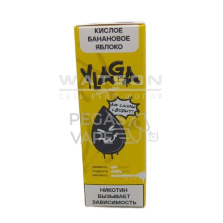 Жидкость VLAGA Кисляк Кислое банановое яблоко 30 мл 2% (20 мг/мл)