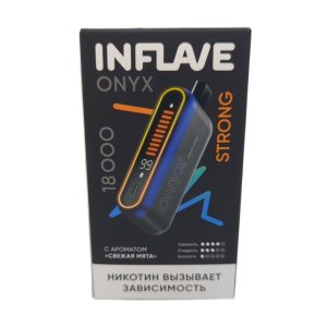Электронная сигарета INFLAVE ONYX 18000 STRONG (Свежая мята)