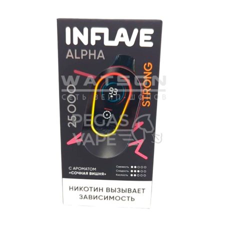 Электронная сигарета INFLAVE ALPHA 25000 STRONG (Сочная вишня)