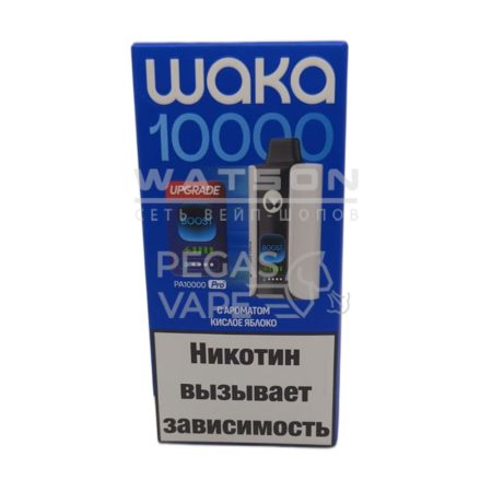 Электронная сигарета Waka PA-10000 NEW (Кислое яблоко)