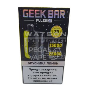 Электронная сигарета Geek Bar Pulse X 25000 (Брусника лимон)