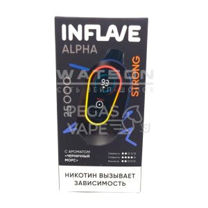 Электронная сигарета INFLAVE ALPHA 25000 STRONG (Черничный морс)