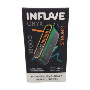 Электронная сигарета INFLAVE ONYX 18000 STRONG (Черная мята)