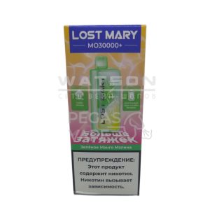 Электронная сигарета LOST MARY MO PLUS 30000 (Зеленое манго малина)