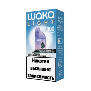 Электронная сигарета WAKA LIGHT DIVA 25000 (Газированная Вишня)