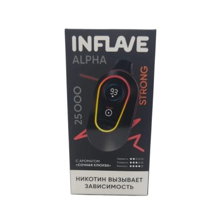 Электронная сигарета INFLAVE ALPHA 25000 STRONG (Сочная клюква)