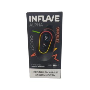 Электронная сигарета INFLAVE ALPHA 25000 STRONG (Апельсин киви)