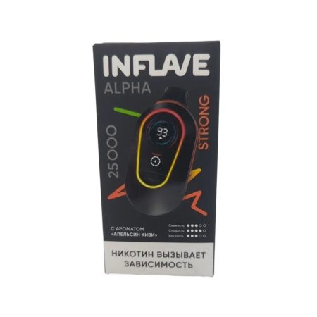 Электронная сигарета INFLAVE ALPHA 25000 STRONG (Апельсин киви)