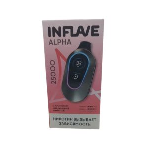 Электронная сигарета INFLAVE ALPHA 25000 (Малиновый лимонад)