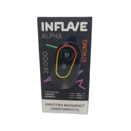 Электронная сигарета INFLAVE ALPHA 25000 STRONG (Яблоко ежевика)