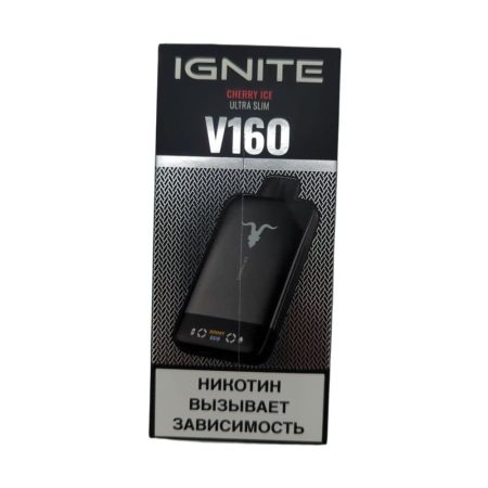 Электронная сигарета IGNITE V-160 (16000) BLACK (Вишня айс)