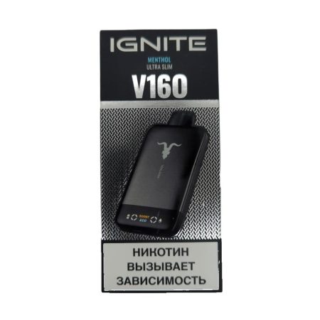 Электронная сигарета IGNITE V-160 (16000) BLACK (Ментол)