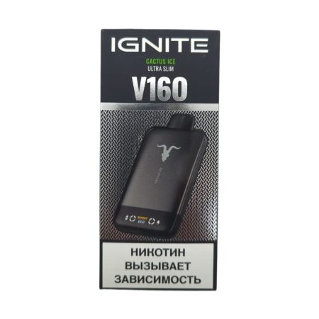 Электронная сигарета IGNITE V-160 (16000) BLACK (Кактус айс)