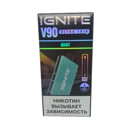 Электронная сигарета IGNITE V-90 (9000) SKY BLUE (Мята)