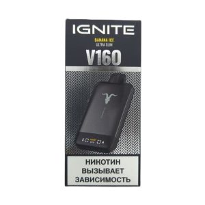 Электронная сигарета IGNITE V-160 (16000) BLACK (Банановый лед)